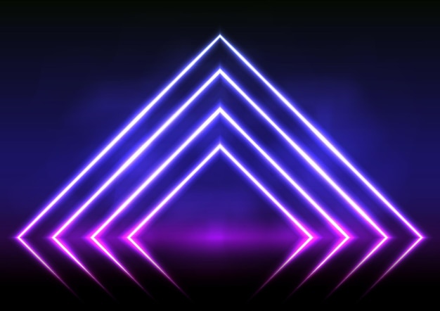 Entrada de tecnología cibernética futurista fondo de luz de neón