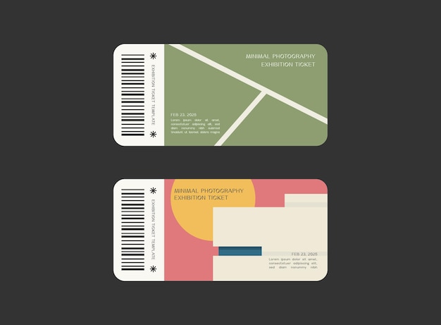 Entradas para la exposición de fotografía minimalista