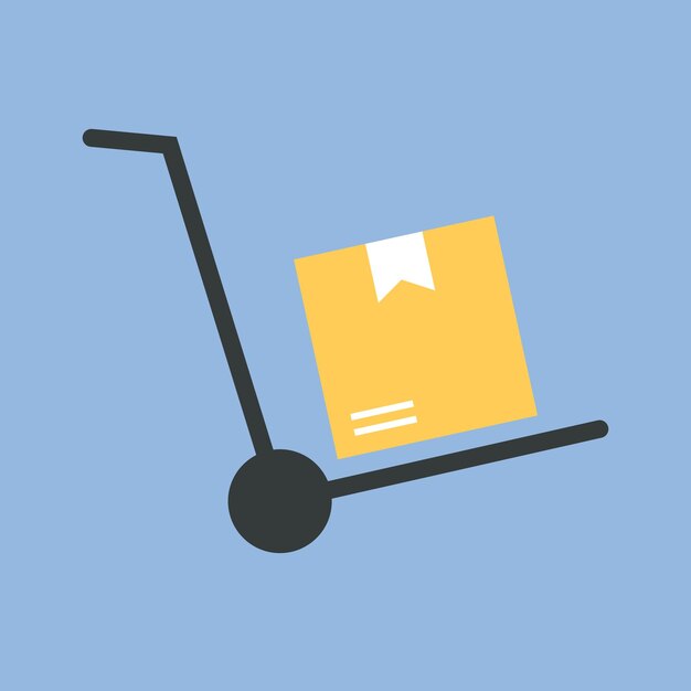 entrega de la caja de paquetes descarga del carrito correo entrega en todo el mundo remitente destinatario compra