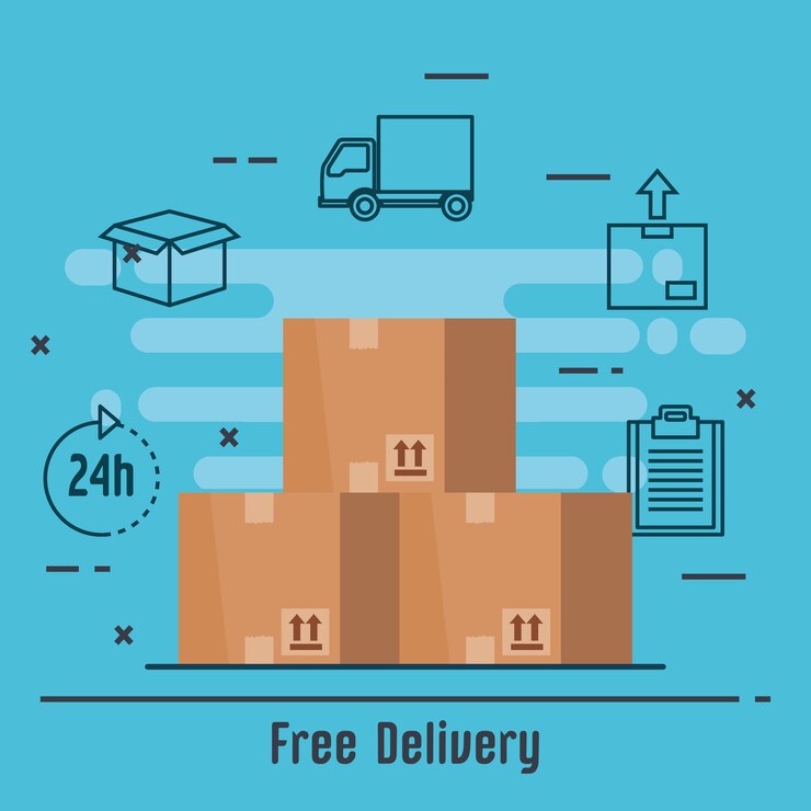 Vector entrega gratis conjunto de iconos