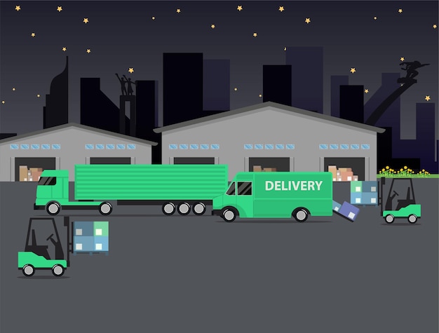 Entrega logística transporte marítimo