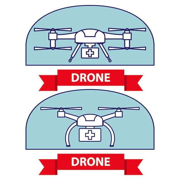 Entrega de medicamentos con drones médicos quadrocopter