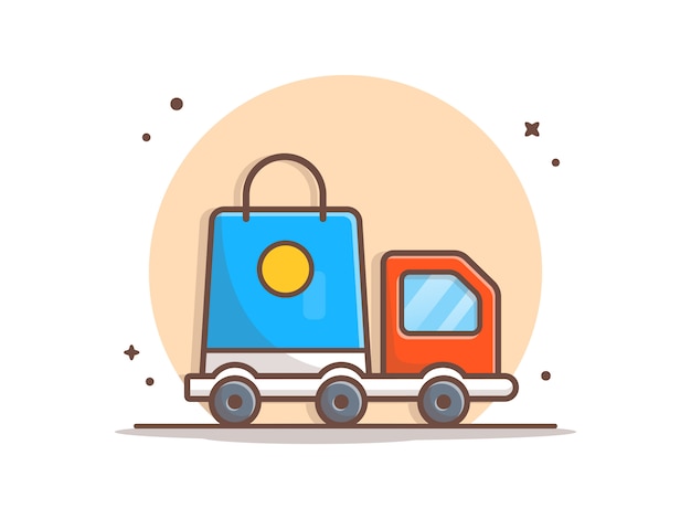 Entrega paquete Vector clipart ilustración