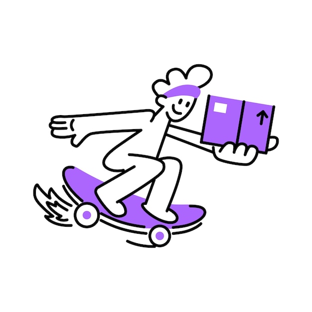 Entrega rápida de patinetas