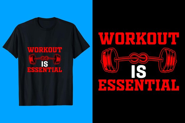 El entrenamiento es esencial Diseño de camiseta