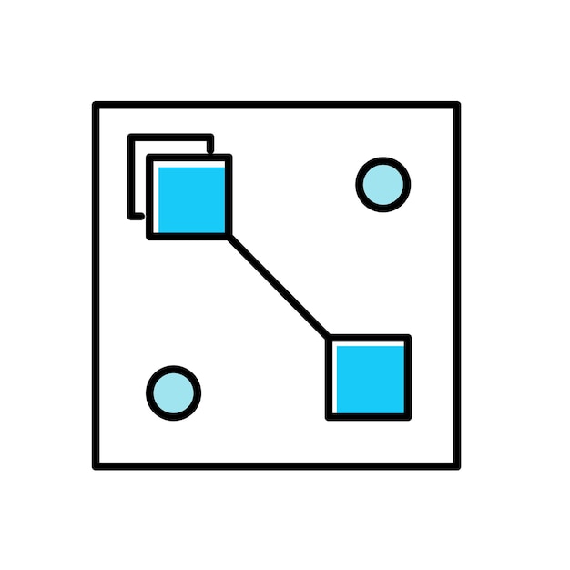 Entrenamiento de modelos de aprendizaje automático Diseño de íconos vectoriales
