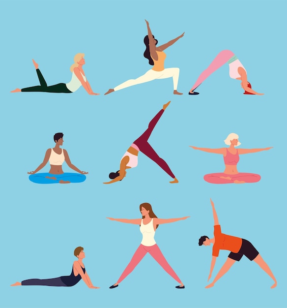 Entrenamiento de yoga para personas