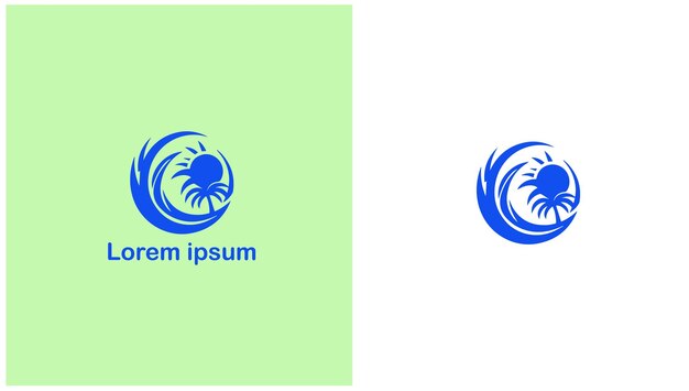 Entretenimiento Recreación Ocio diseño de logotipo único ilustración