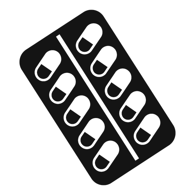 Envase de blister que contiene pastillas redondas para tratamiento médico