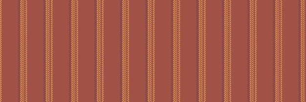 Envase de textil vertical franja líneas anchas fondo sin costura patrón de textura de tela vectorial hecho a mano en colores rojo y naranja