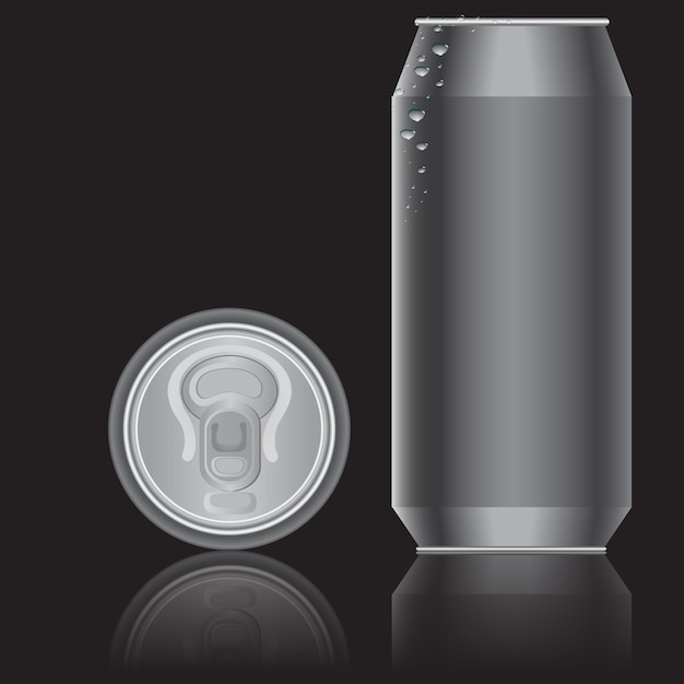 Envases de aluminio para bebidas Vector