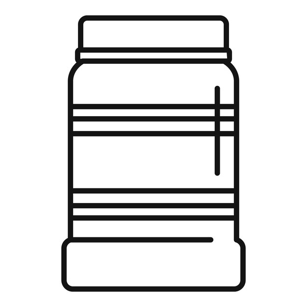 Envases de plástico para el almacenamiento de nutrición deportiva o proteínas en polvo