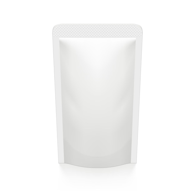 Envases plásticos de vacío de papel de aluminio de bolsa blanca 3D