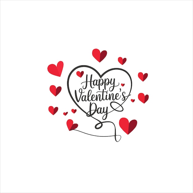 Envelopes románticos con corazones Ilustración para el Día de San Valentín Elegante Escritos a mano 14 Valentines