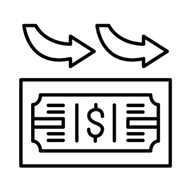 Enviar ilustración de línea de pago