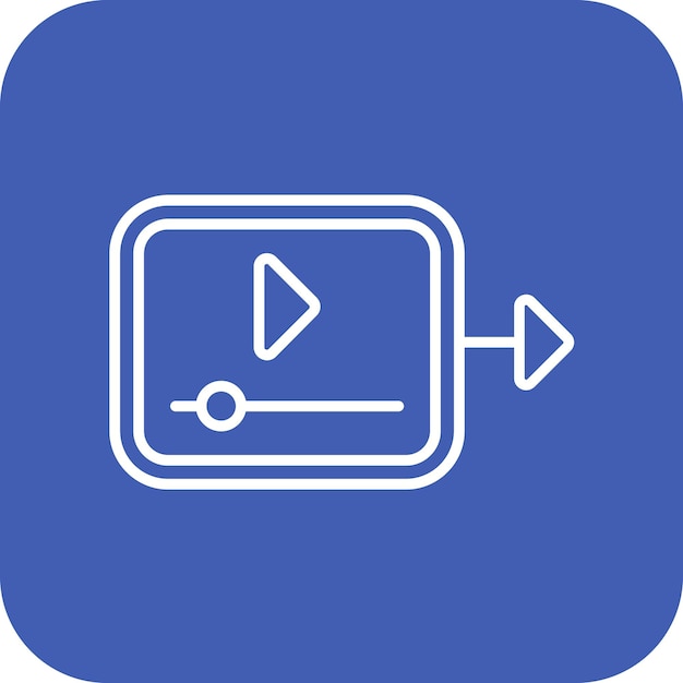 Enviar en videos imagen vectorial de icono Se puede usar para la agencia de modelos