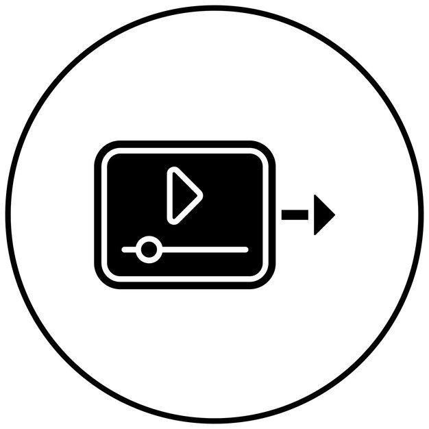 Enviar en videos imagen vectorial de icono Se puede usar para la agencia de modelos