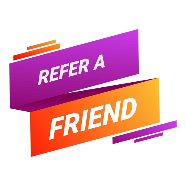 Envíe un banner de amigo que promueva el intercambio con amigos