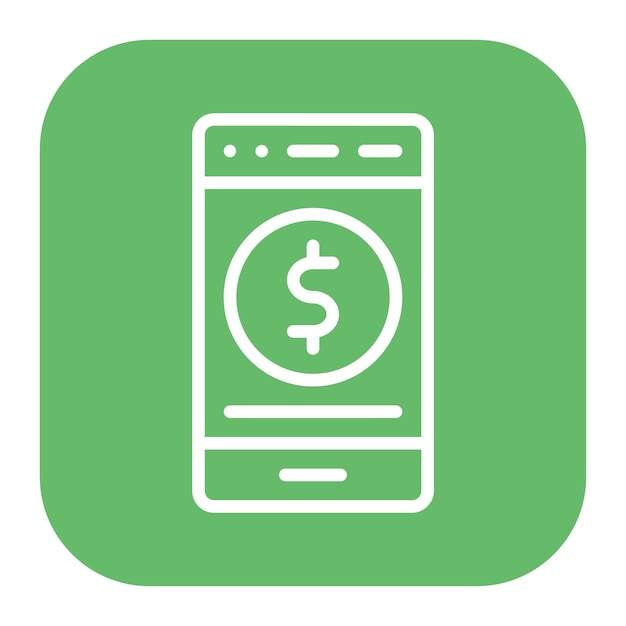 Envíe dinero Ilustración vectorial móvil