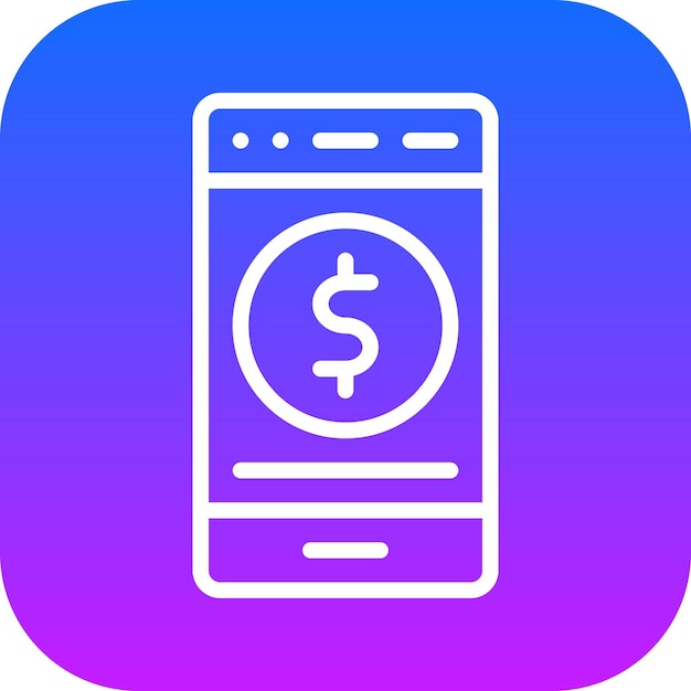 Envíe dinero Ilustración vectorial móvil