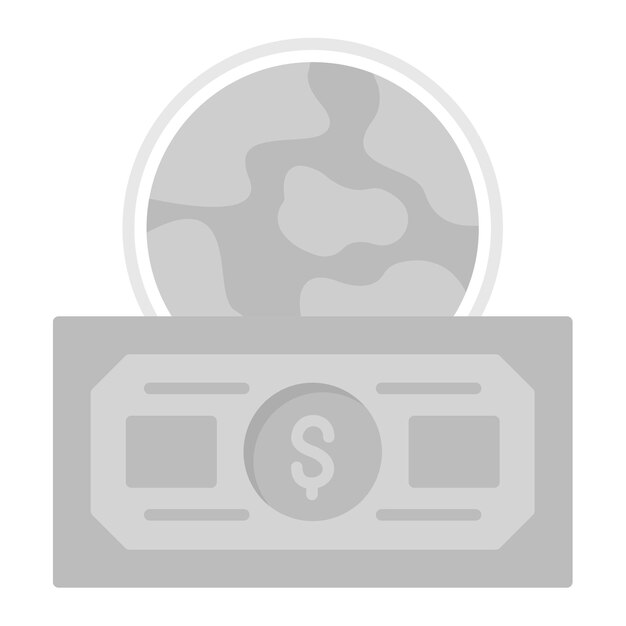 Envíe dinero Imagen vectorial de icono de Overseas Se puede utilizar para servicios de dinero en línea