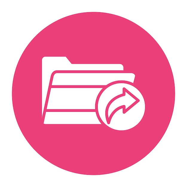 Envíe el estilo de la ilustración vectorial de la carpeta