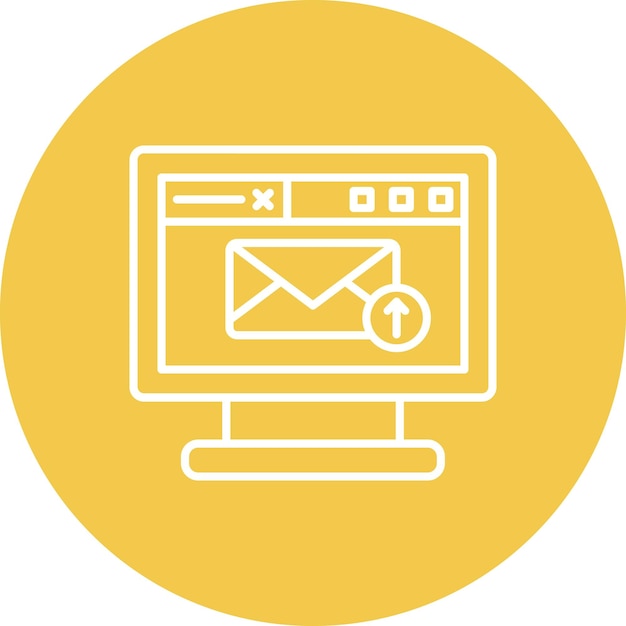 Envíe el ícono de correo
