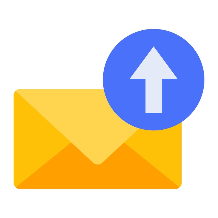Vector envíe el icono