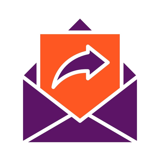 Envíe la ilustración del diseño del icono del vector de datos