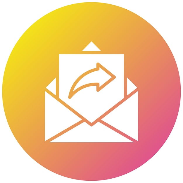 Envíe la ilustración del diseño del icono del vector de datos