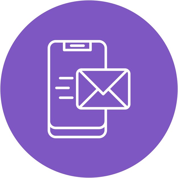 Envíenos un correo electrónico con el estilo de la ilustración vectorial