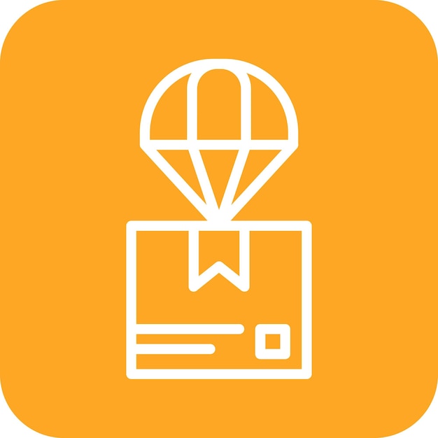 Envío en todo el mundo Ilustración del icono vectorial de aire del conjunto de iconos de comercio electrónico