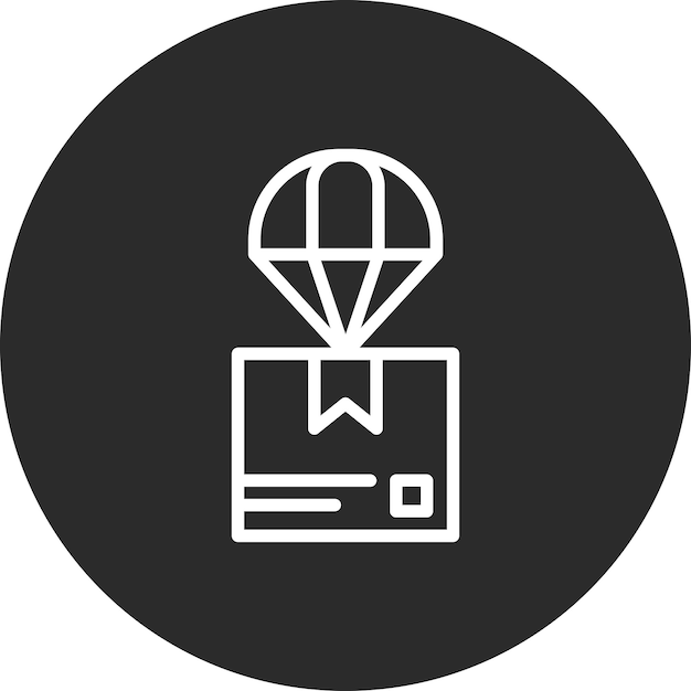 Envío en todo el mundo Ilustración del icono vectorial de aire del conjunto de iconos de comercio electrónico