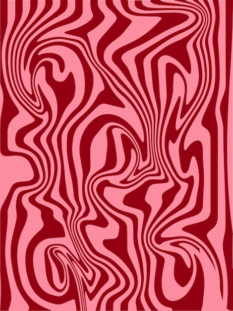 Envoltura de ilusión óptica de color carmesí de cebra de fondo abstracto bicolor