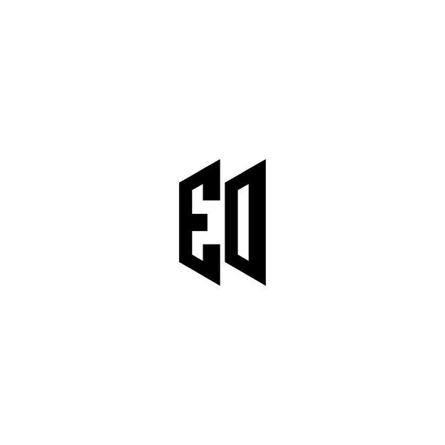 EO monograma logotipo diseño carta texto nombre símbolo monocromo logotipo alfabeto carácter simple logotipo
