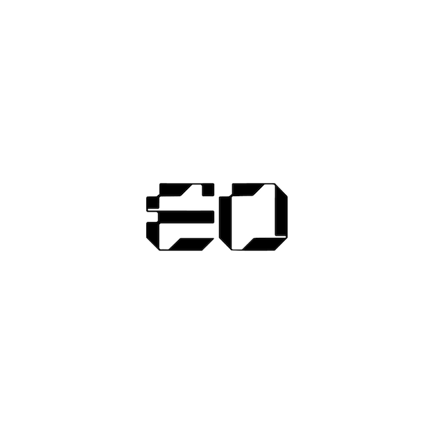 EO monograma logotipo diseño carta texto nombre símbolo monocromo logotipo alfabeto carácter simple logotipo