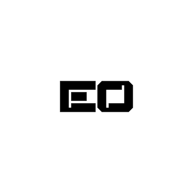 EO monograma logotipo diseño carta texto nombre símbolo monocromo logotipo alfabeto carácter simple logotipo