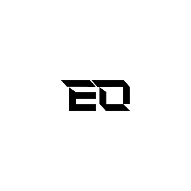 EO monograma logotipo diseño carta texto nombre símbolo monocromo logotipo alfabeto carácter simple logotipo