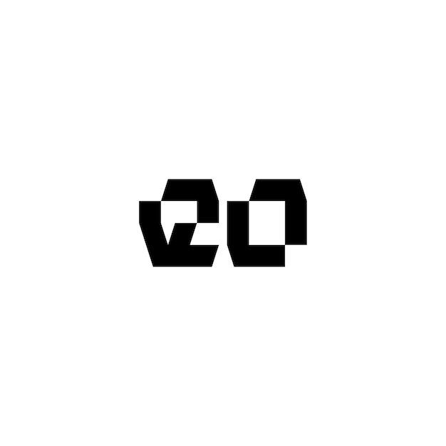 EO monograma logotipo diseño carta texto nombre símbolo monocromo logotipo alfabeto carácter simple logotipo