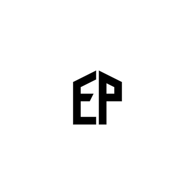 EP monograma logotipo diseño carta texto nombre símbolo monocromo logotipo alfabeto carácter simple logotipo