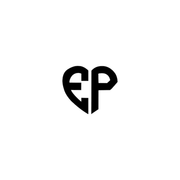 EP monograma logotipo diseño carta texto nombre símbolo monocromo logotipo alfabeto carácter simple logotipo