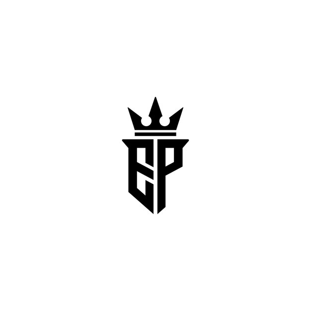 EP monograma logotipo diseño carta texto nombre símbolo monocromo logotipo alfabeto carácter simple logotipo