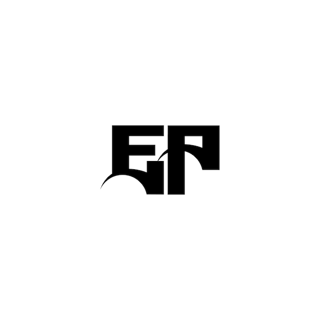 EP monograma logotipo diseño carta texto nombre símbolo monocromo logotipo alfabeto carácter simple logotipo