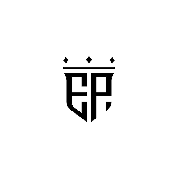 EP monograma logotipo diseño carta texto nombre símbolo monocromo logotipo alfabeto carácter simple logotipo