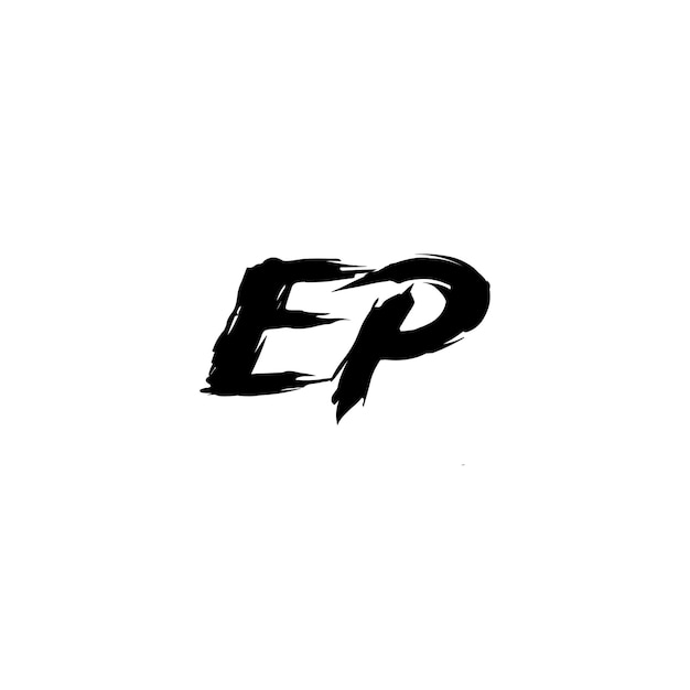 EP monograma logotipo diseño carta texto nombre símbolo monocromo logotipo alfabeto carácter simple logotipo