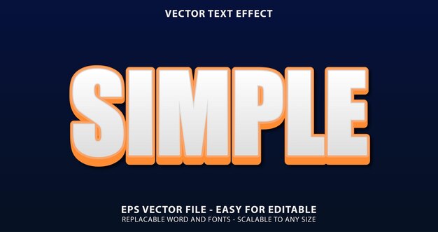 eps de fuente editable en negrita moderna simple