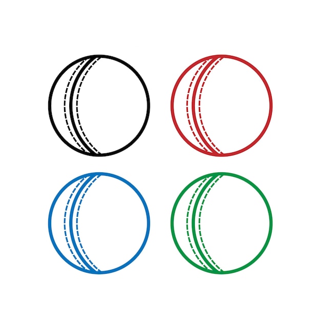 Eps del icono de la pelota de cricket