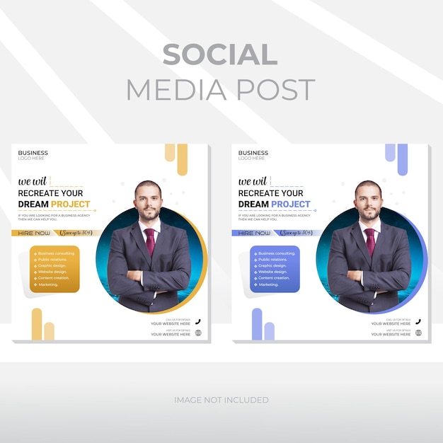 EPS Mercadeo digital inmobiliario banner web redes sociales y plantilla de publicación de Instagram banner