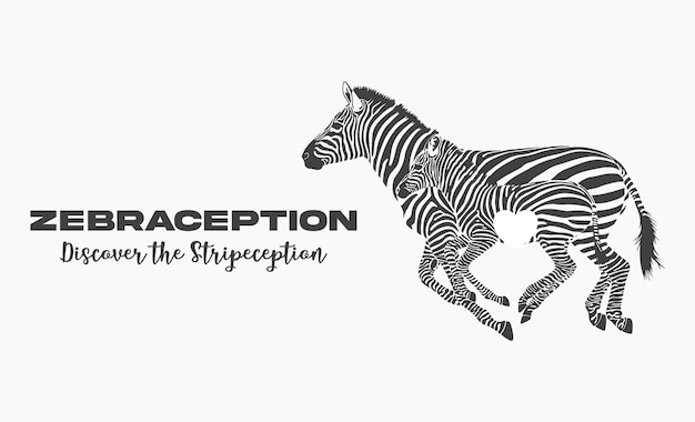 EPS vectorial Diseño de logotipo ZEBRACEPTION