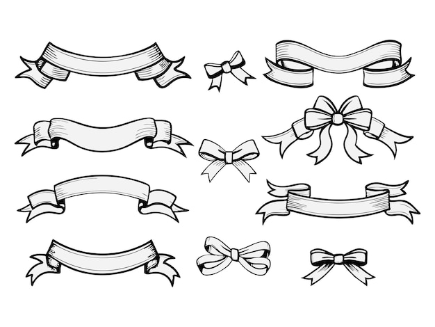 Eps Vintage Banner Ribbon Clipart Vector Ribbons banner Elementos de la cinta Etiqueta de estallido de estrellas Vintage